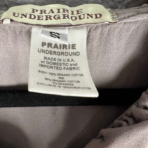 Prairie Underground Long Cloak Distressed Full Zip Hoodie in Tunnel Small Flaw - Picture 6 of 11